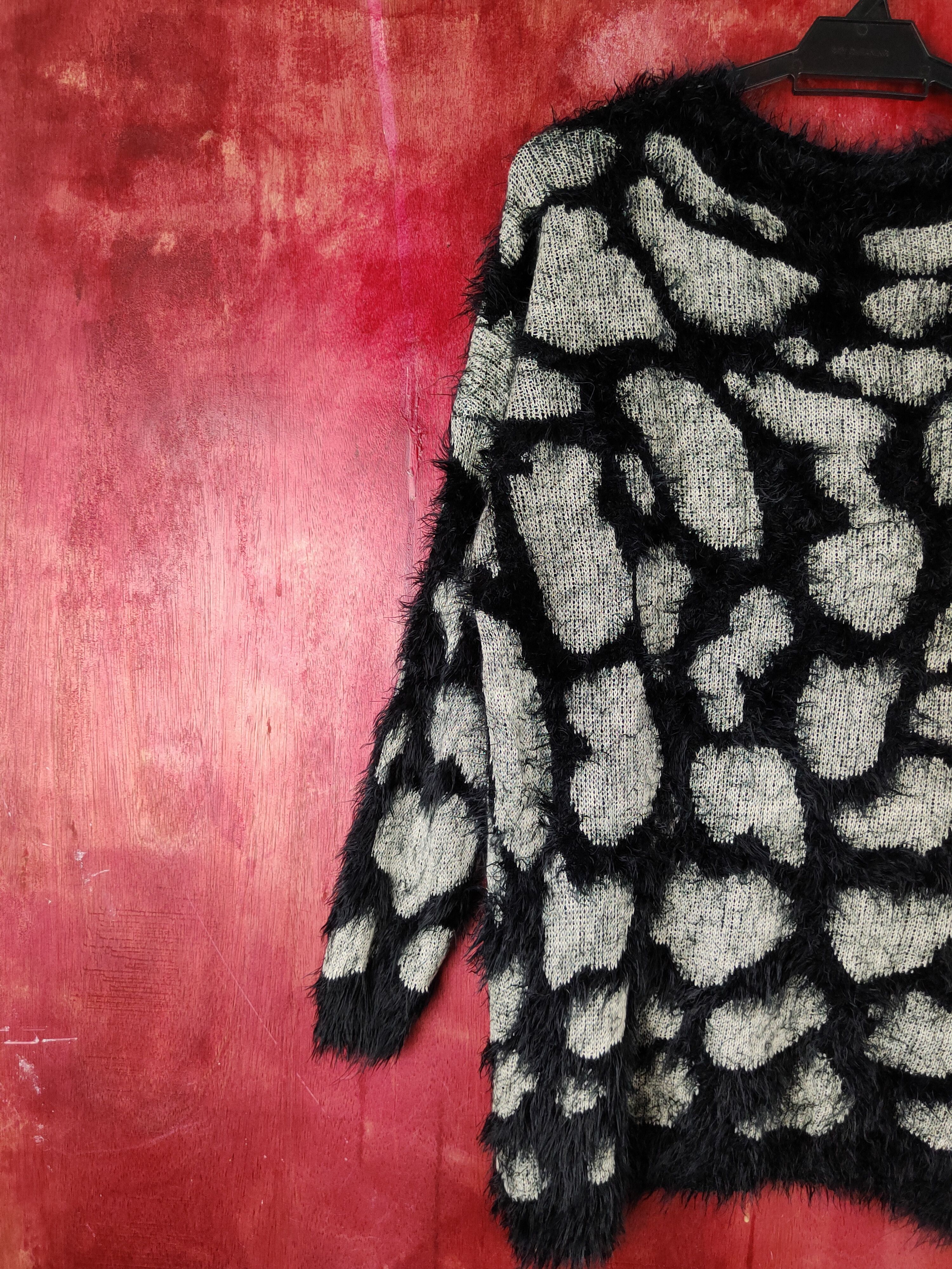 Homespun Knitwear N.o.t Cream tiger Shag Shaggy Fur Mohair Knitwear #S1971 Size M / US 6-8 / IT 42-44 - 8 Thumbnail