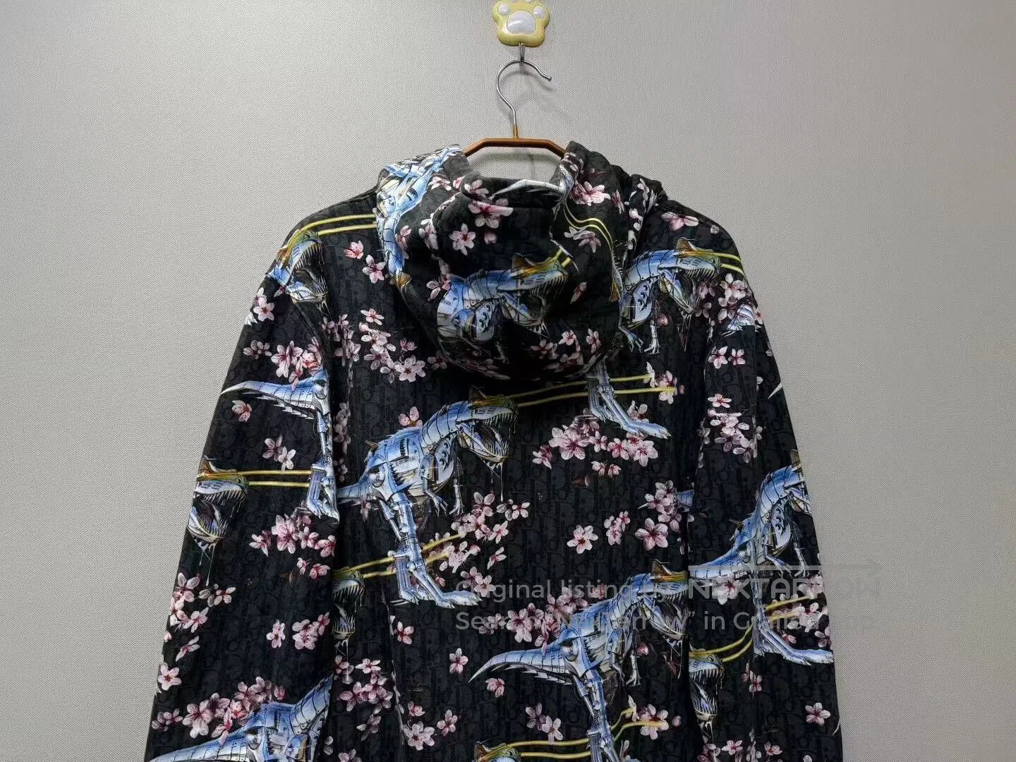 Dior dior x kongshan black floral logo hoodie. Size US XL / EU 56 / 4 - 5 Thumbnail