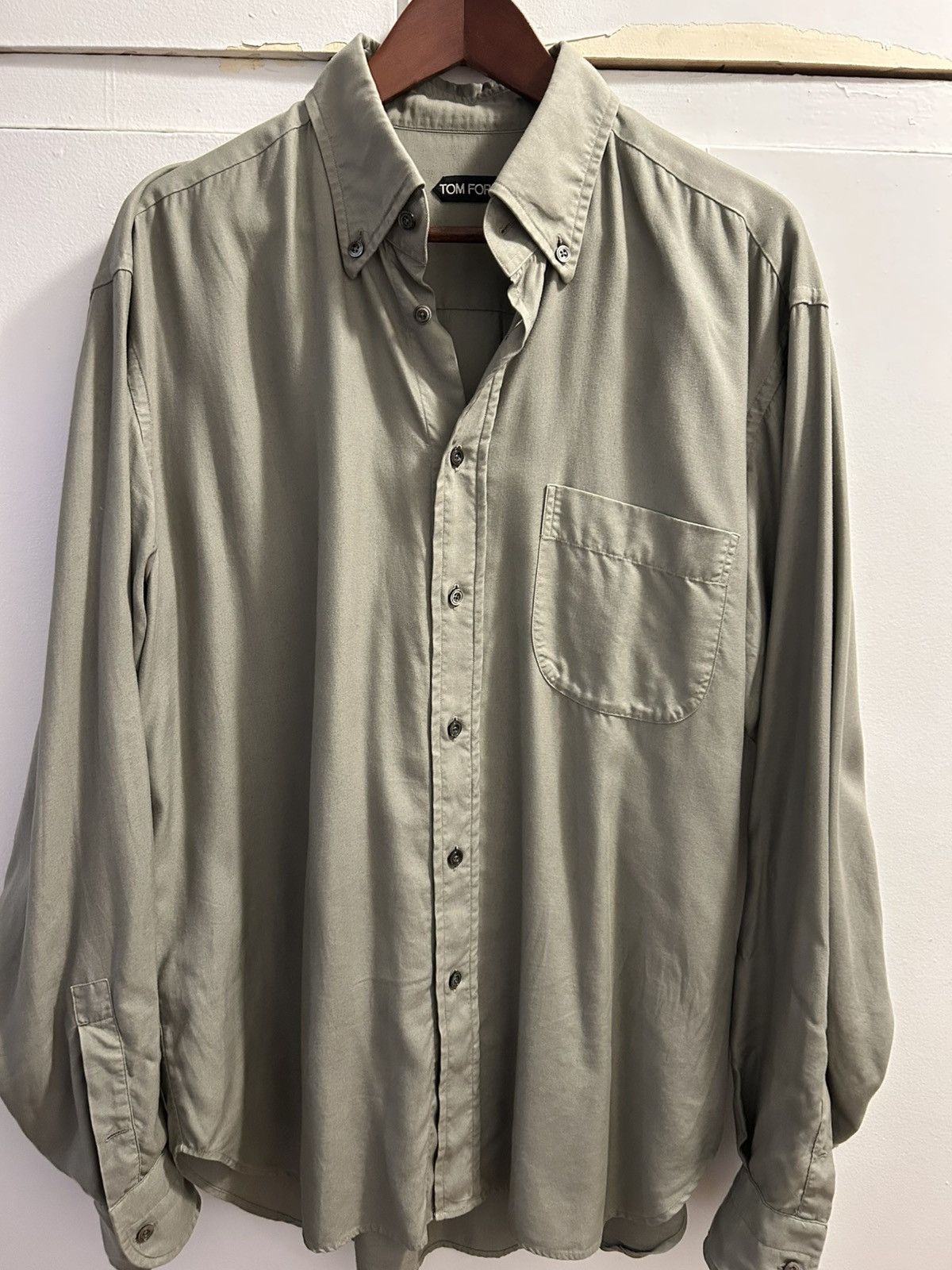 Tom Ford Tom Ford tencel button-down shirt Size US L / EU 52-54 / 3 - 1 Thumbnail