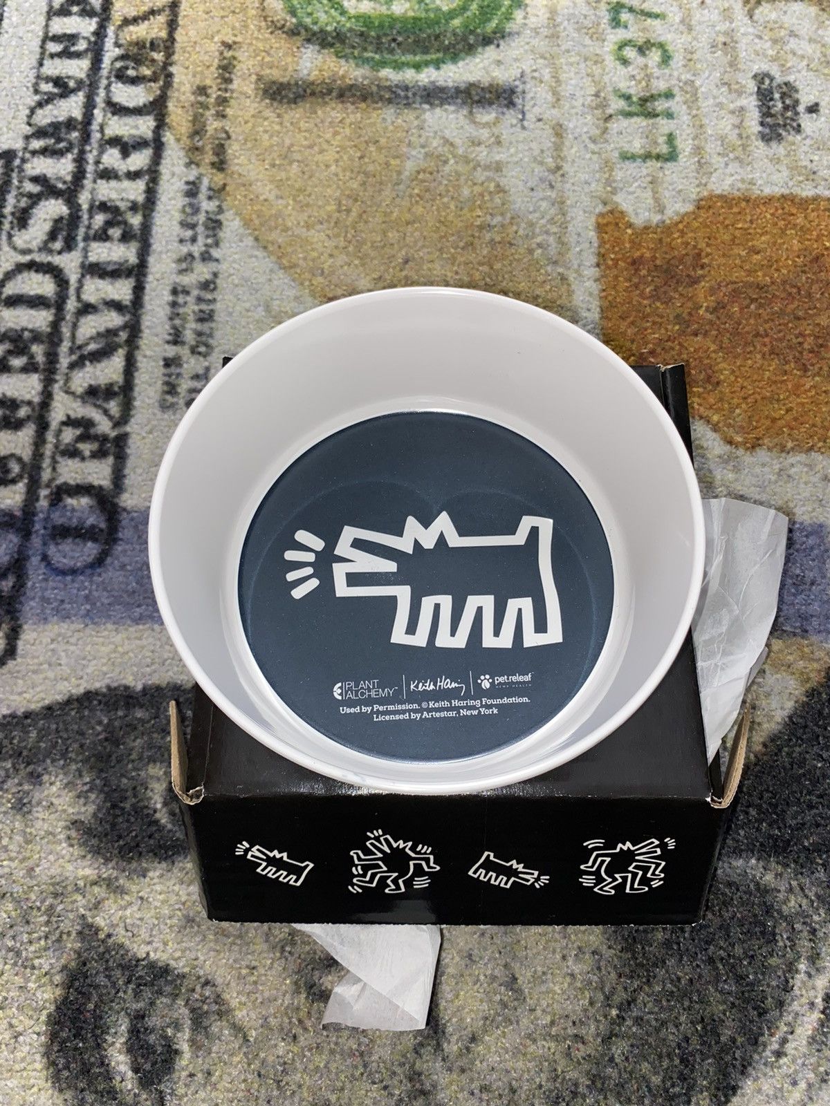 Keith Haring Keith Haring Dog Bowl Black Size ONE SIZE - 1 Thumbnail
