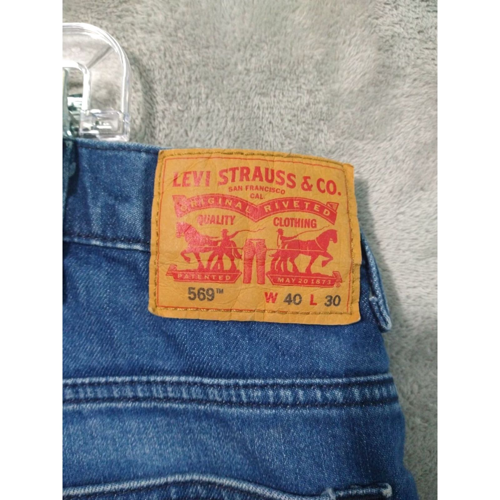 Levi's Levis 569 Jeans Men 40x30 Blue Denim Relaxed Straight Levi's 569 Jeans Men 40x30 Blue Denim Relaxed Straight Leg Size US 40 / EU 56 - 7 Thumbnail