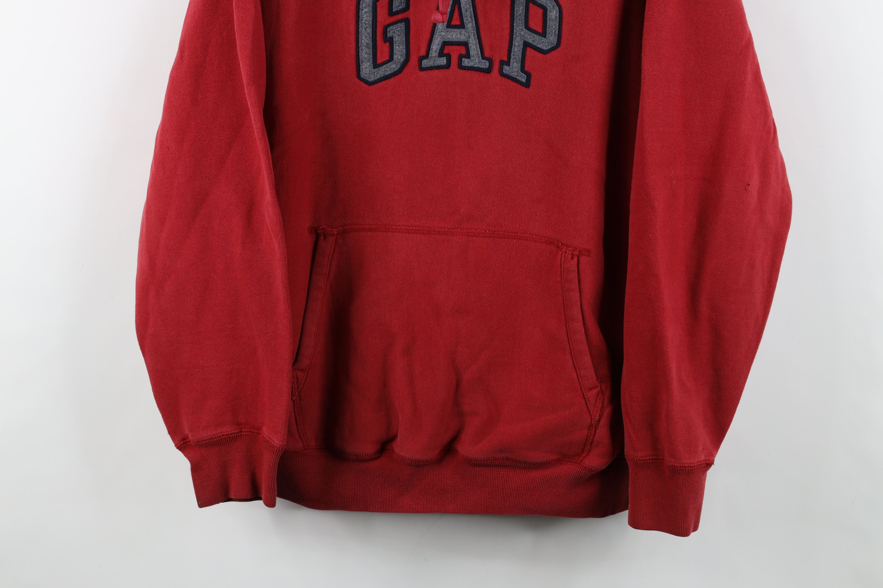 Gap Vintage Y2K Gap Spell Out Heavyweight Hoodie Sweatshirt Red Size US M / EU 48-50 / 2 - 3 Thumbnail