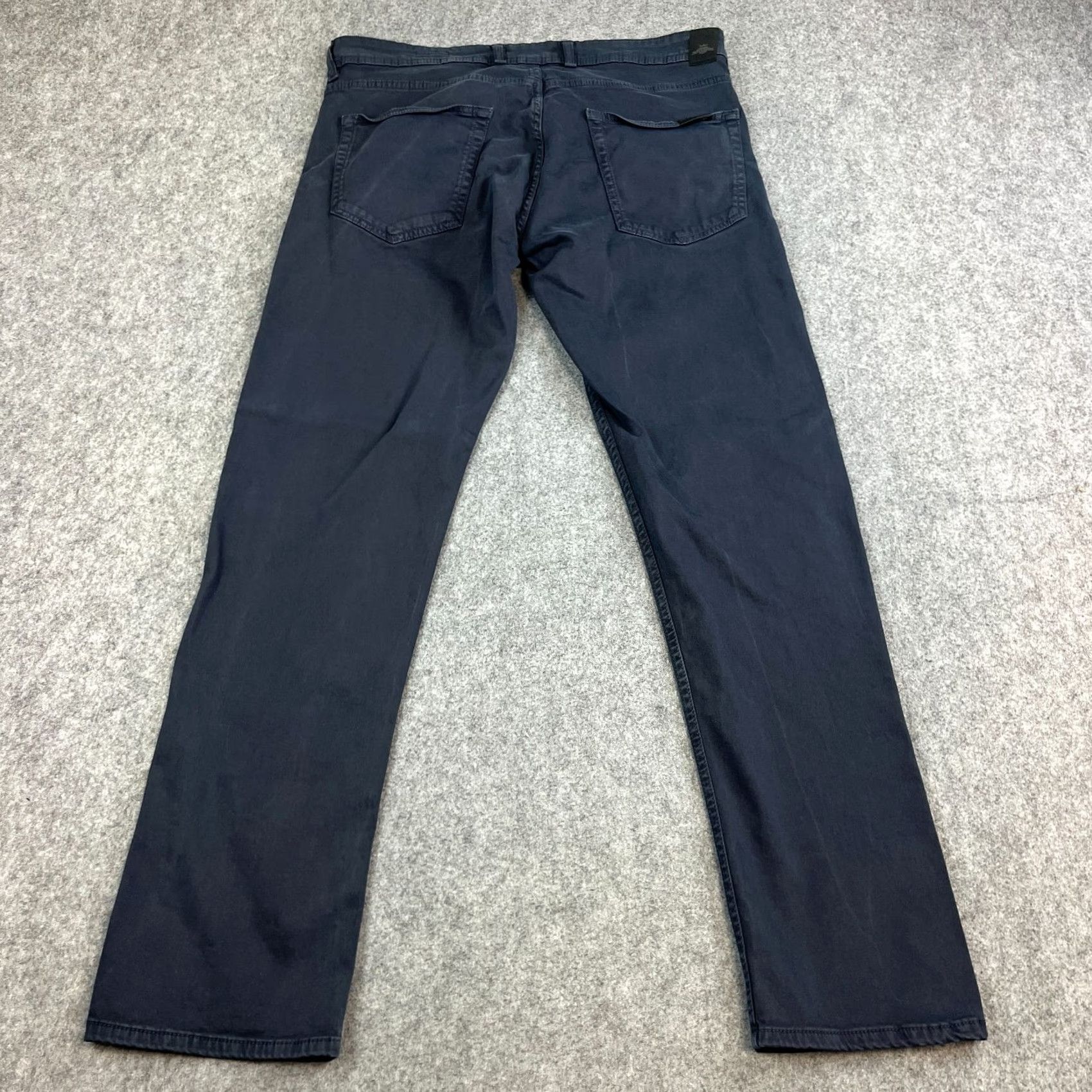 Replay Replay Chino Trousers Pants Slim Tapered Fit 33 Navy Blue Stretch Preppy Men’s Size US 33 - 2 Thumbnail