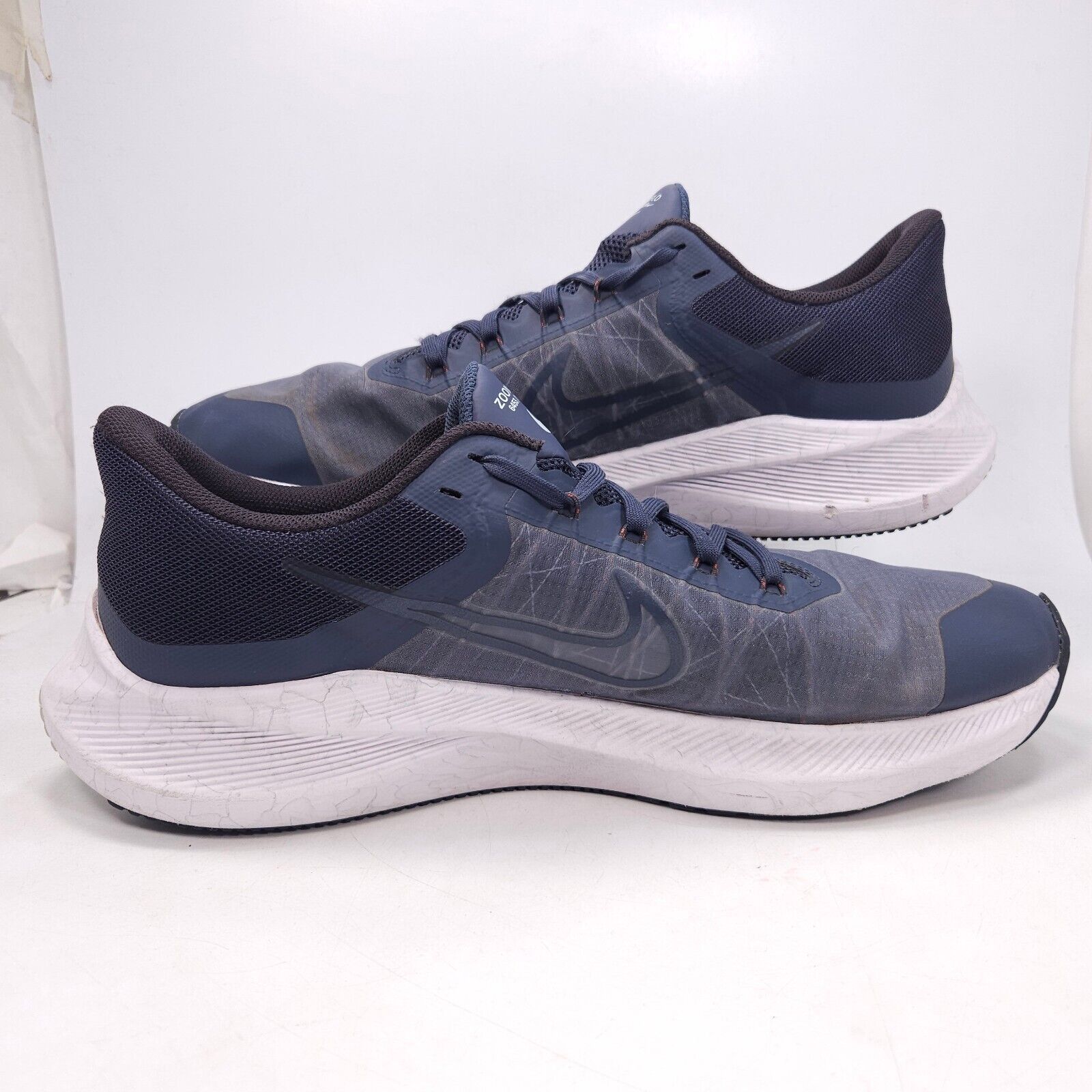 Nike Nike Winflow 8 Shoe Mens Size 15 CW3419-400 Blue White Size US 15 / EU 48 - 5 Thumbnail