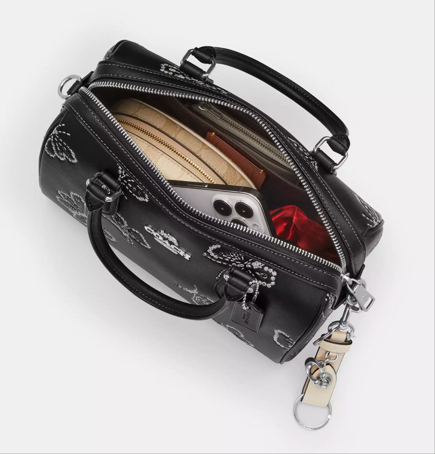 Coach Nwt Coach Rowan Satchel Bag With Butterfly Print CCK88 Size ONE SIZE - 12 Thumbnail