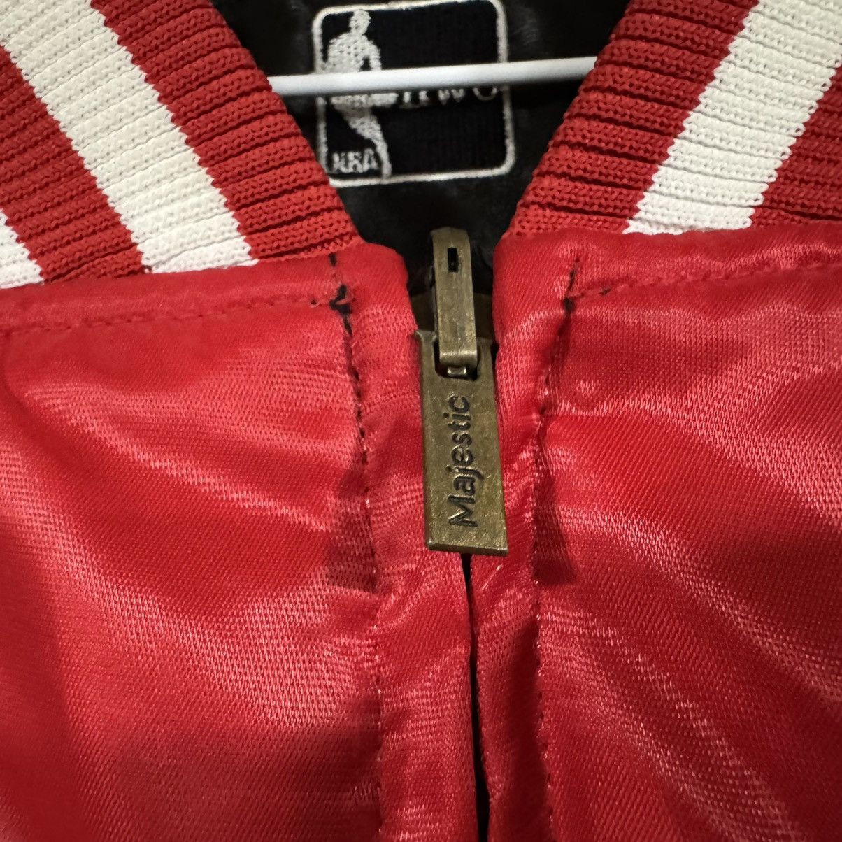 Majestic NBA Chicago Bulls Reversible Red Black Satin Jacket 2-3XL Size US XXL / EU 58 / 5 - 8 Thumbnail