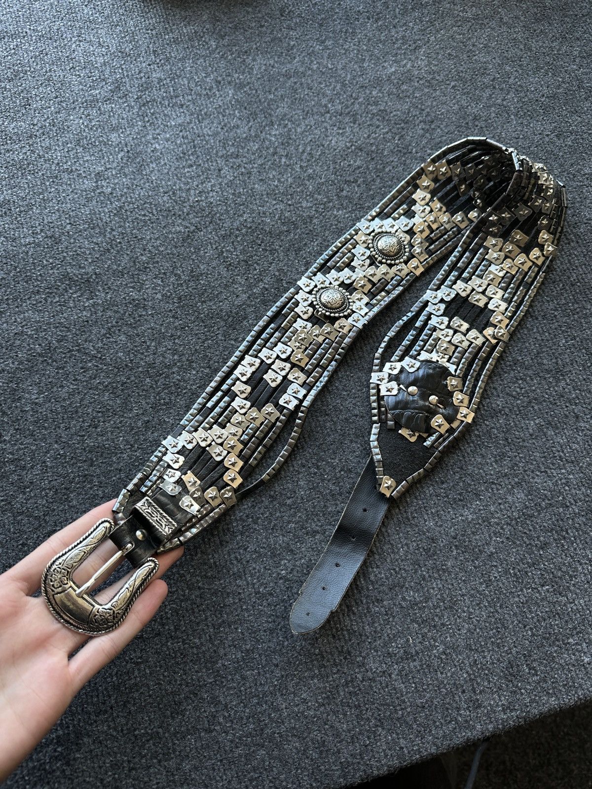 Other 🚨Vintage Crazy Metal Belt Drip Japanese Hype bb Simon Size ONE SIZE - 1 Thumbnail