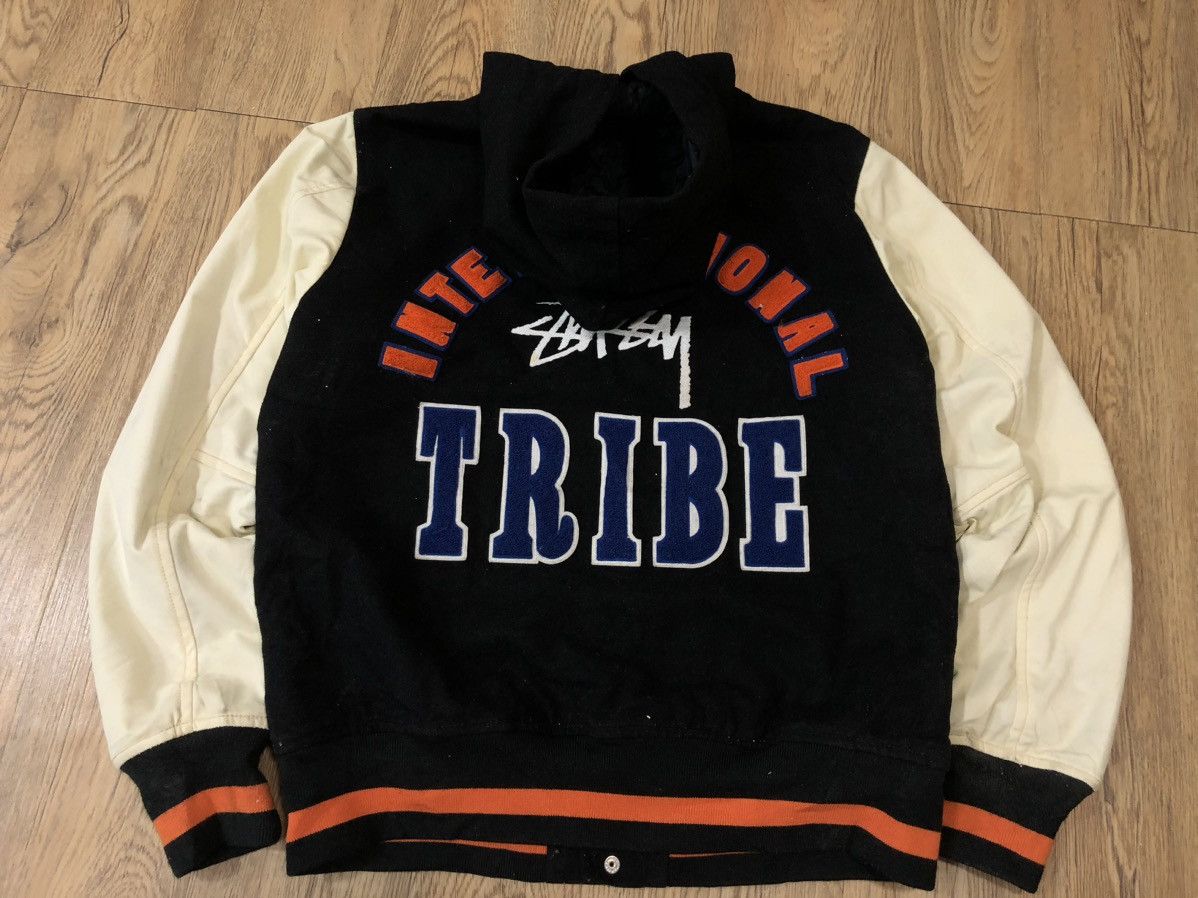 2014 Stussy International Tribe IST hoodie varsity jacket