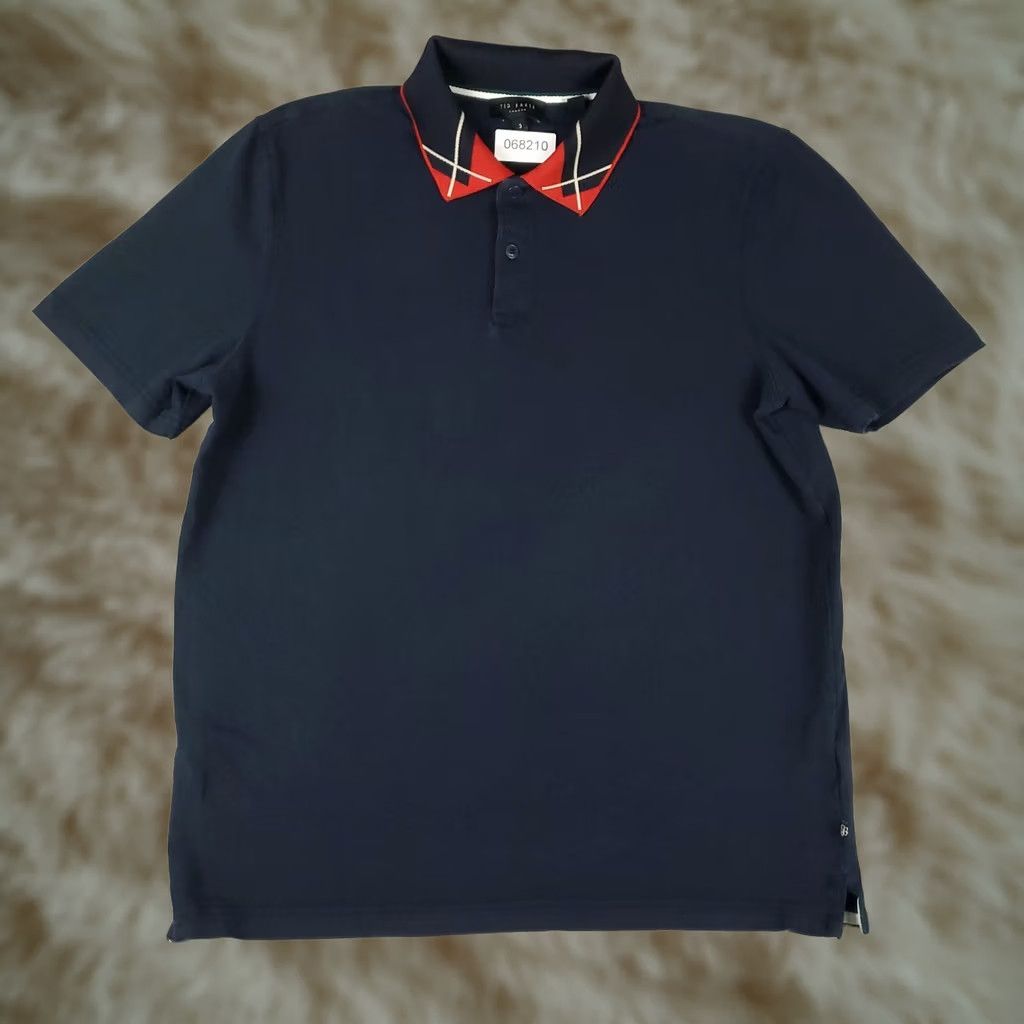 Ted Baker Ted Baker London Polo Shirt Mens Size 3 Navy Blue Short Sleeve Casual Size US S / EU 44-46 / 1 - 1 Thumbnail