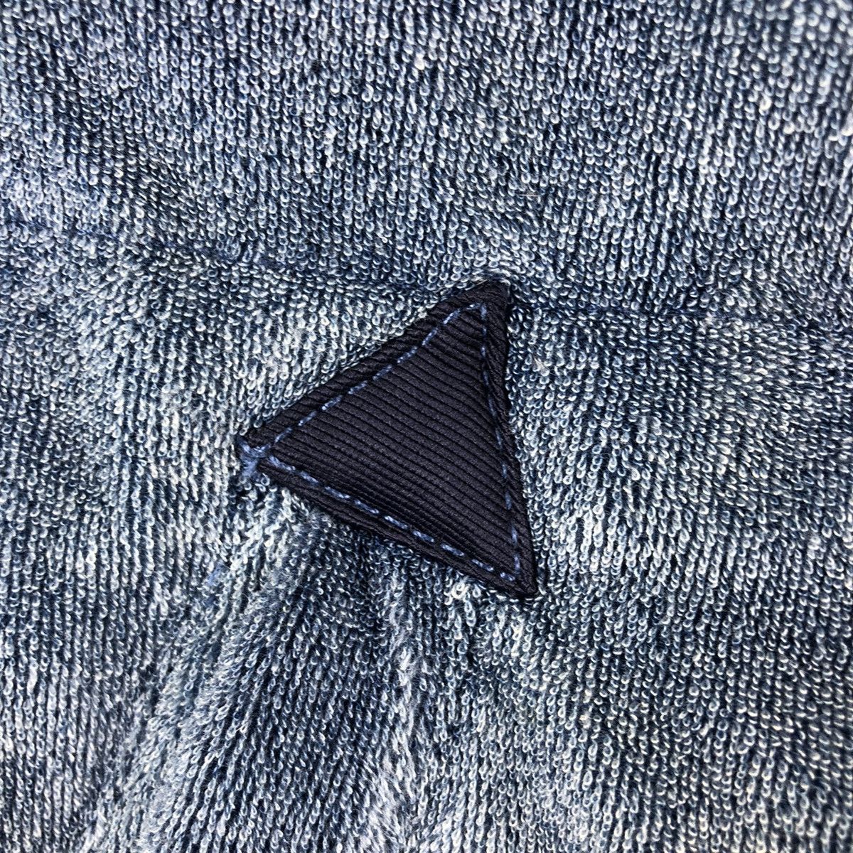 Japanese Brand Puffer Jacket Thrashed Fade Blue Indigo by Bayflow Size US M / EU 48-50 / 2 - 10 Thumbnail