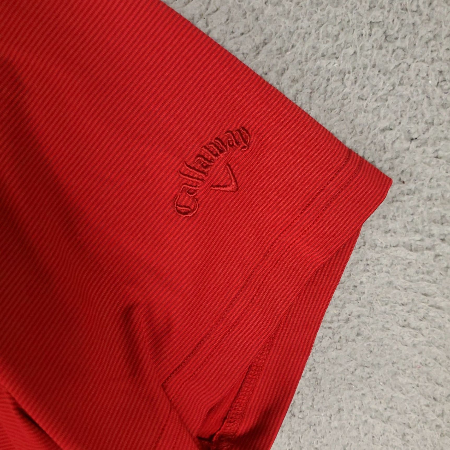 Callaway Callaway Polo Shirt Mens Size 2XL Red Striped Opti Dri Fit Golf Short Sleeve Size US XXL / EU 58 / 5 - 3 Thumbnail