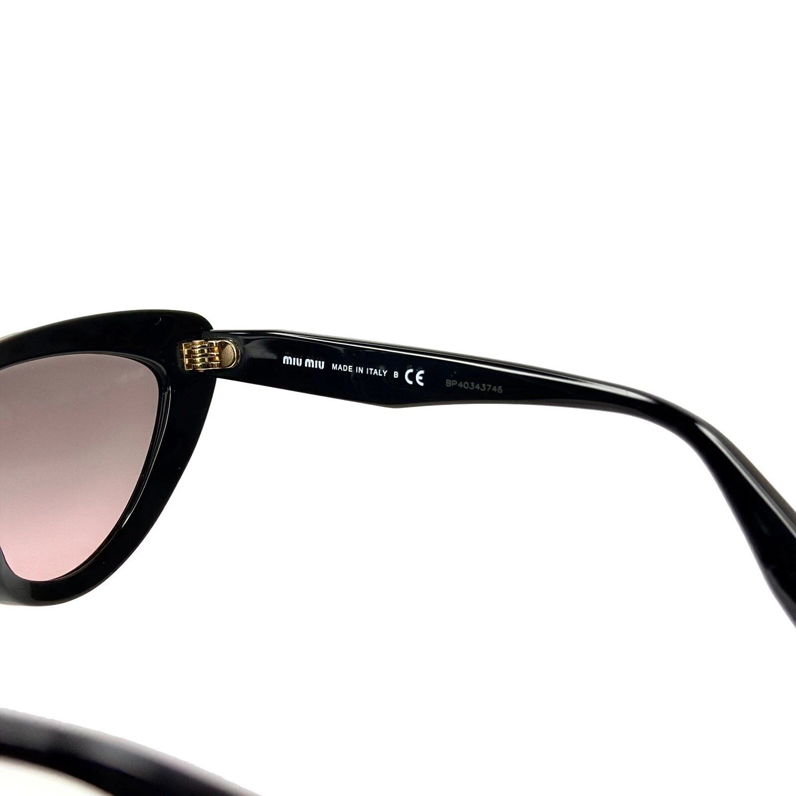 Miu Miu MIU MIU MU01VS Crystal Jewel 01V Black Luxury Fashion Size ONE SIZE - 3 Thumbnail
