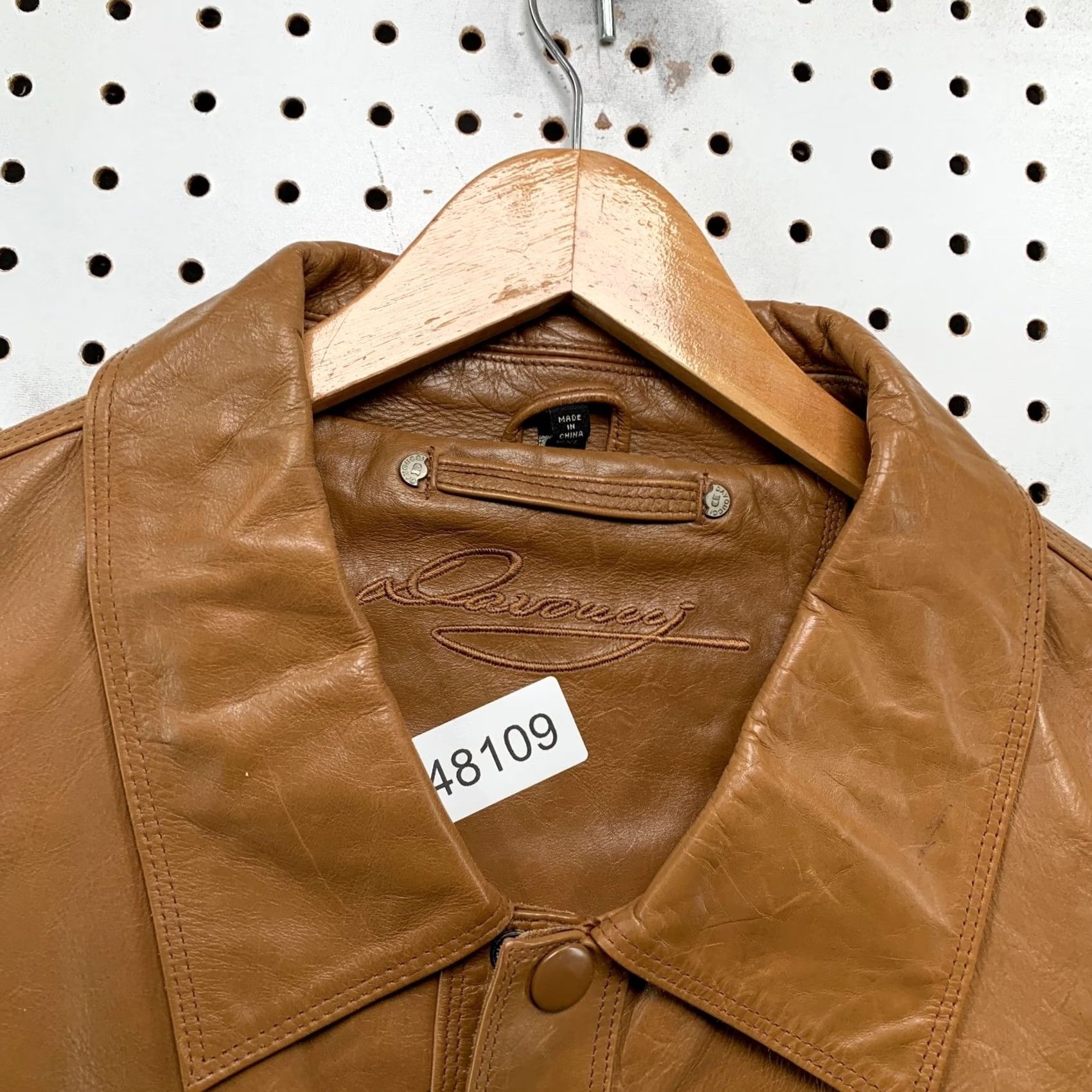 Vintage VINTAGE Davoucci Leather Jacket Men 6XL Brown Hair On Hide 80s 90s Rodeo Western Jacket Size US XXL / EU 58 / 5 - 7 Thumbnail