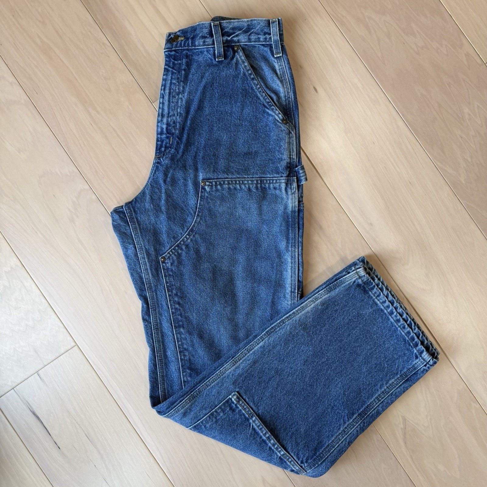 Carhartt Vintage Carhartt Double Knee Pants 31 Blue Denim Straight Size US 31 - 2 Thumbnail