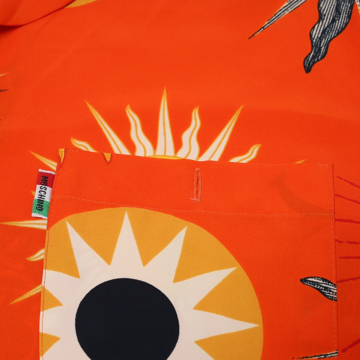 Moschino Moschino Jeans Vintage Short Sleeve Shirt Printed Orange Sun Size US M / EU 48-50 / 2 - 8 Thumbnail