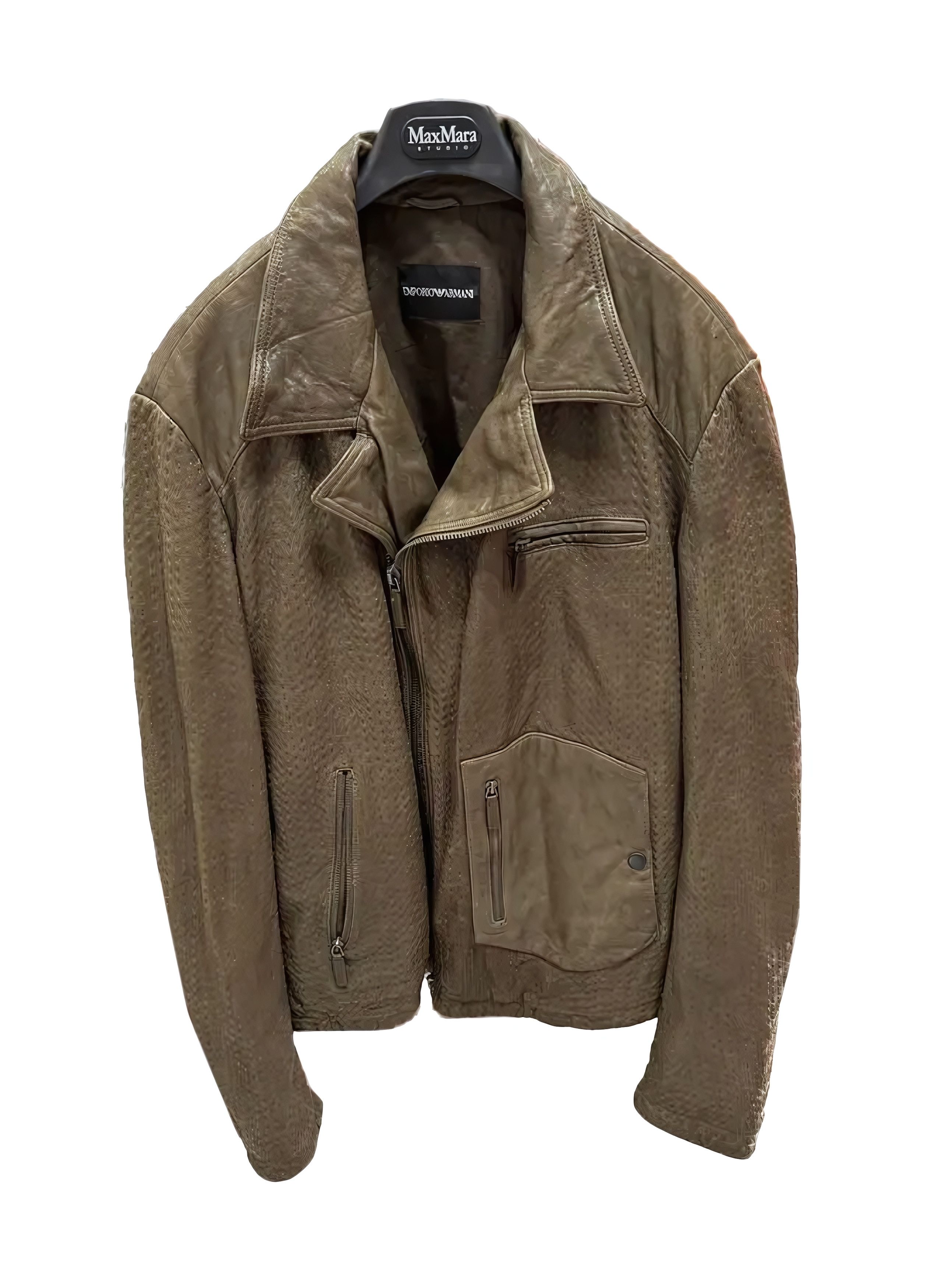 Men's Emporio Armani Leather Jackets | Grailed