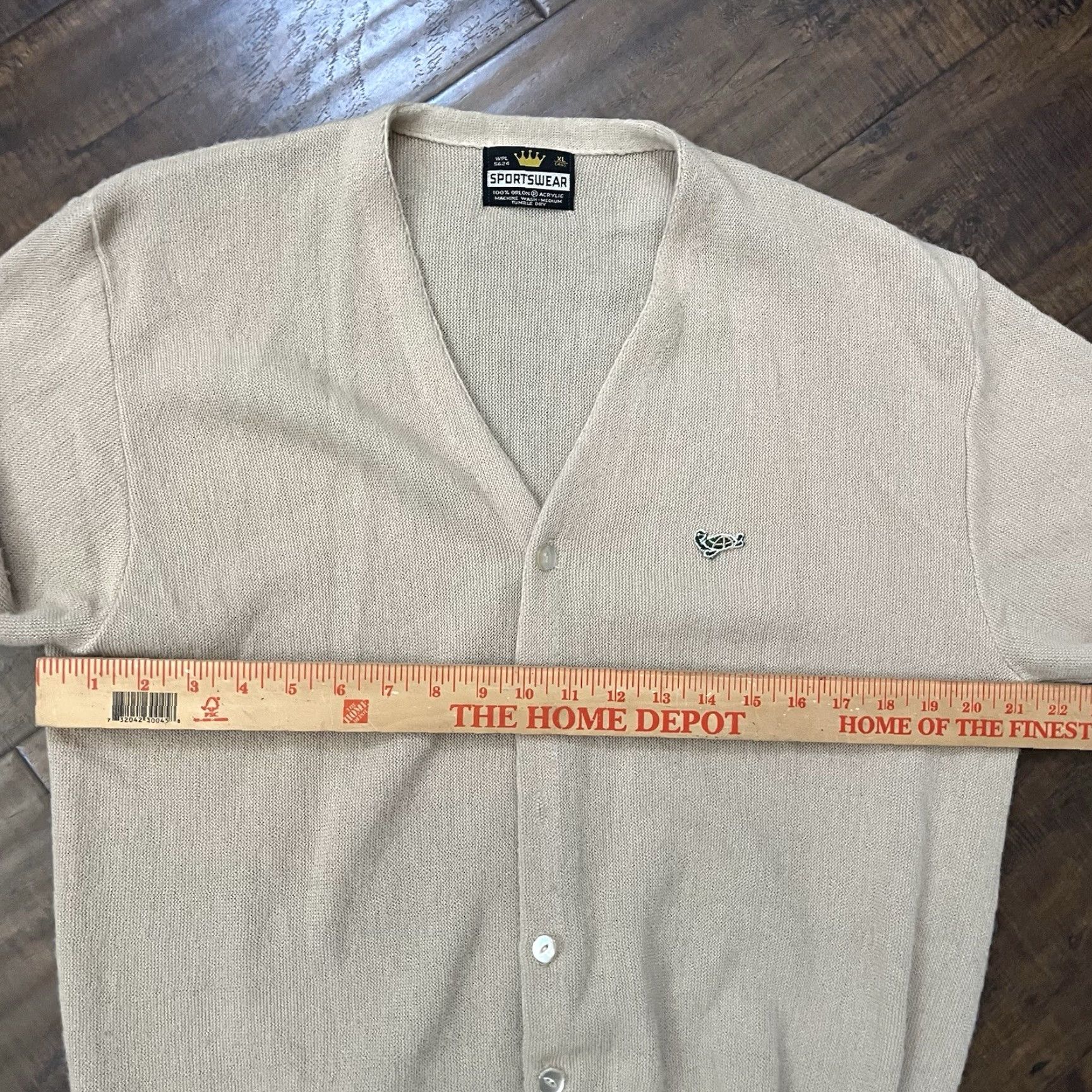 Vintage VINTAGE King Sportswear Cardigan Sweater XL Mens Beige Acrylic Button 70s 80s Grunge Nirvana 80s True Vintage True Vintage 70s 80s Size US XL / EU 56 / 4 - 6 Thumbnail