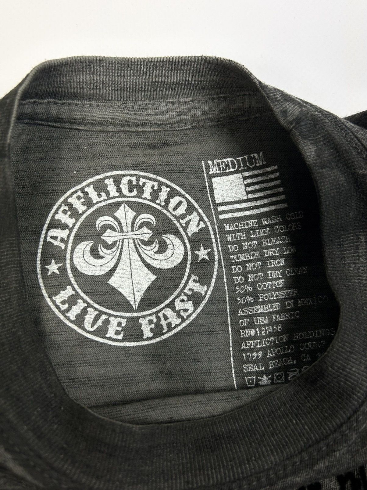 Affliction AFFLICTION Live Fast Graphic Tee Biker MMA Rock Vintage Y2K Size US M / EU 48-50 / 2 - 12 Thumbnail