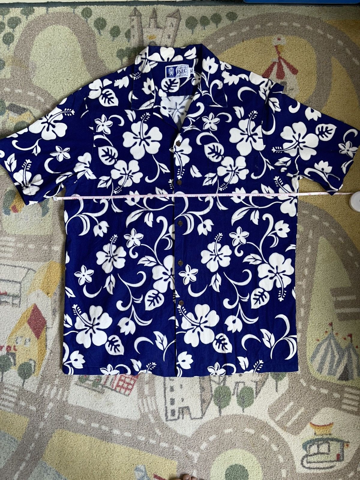 Vintage RJC HAWAIIAN SHIRT BLUE XL VINTAGE Size US XL / EU 56 / 4 - 3 Thumbnail