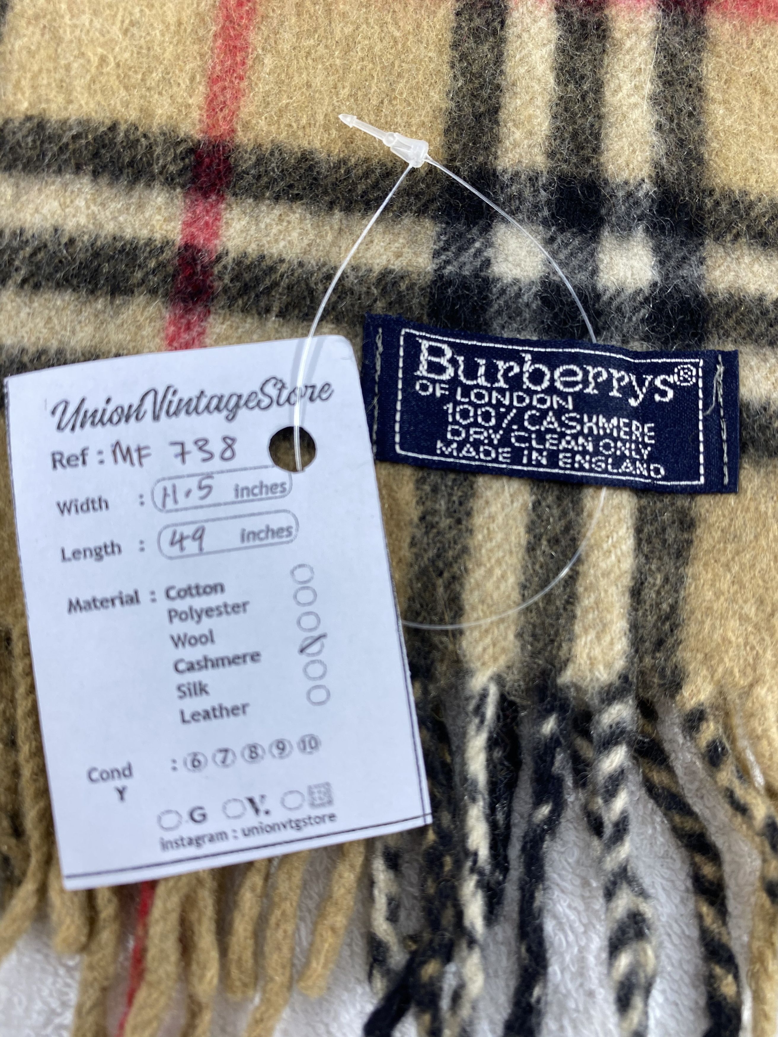 Burberry Vintage Burberry Scarf/Muffler/Neckwear MF738 Size ONE SIZE - 4 Thumbnail