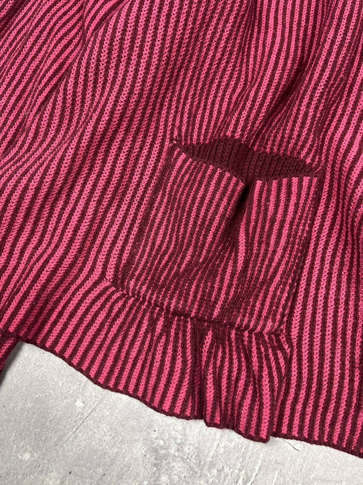 Japanese Brand Gudrun Sjödén Avant Garde Cardigan Sweater Pink Ribbed Size XL / US 12-14 / IT 48-50 - 2 Thumbnail