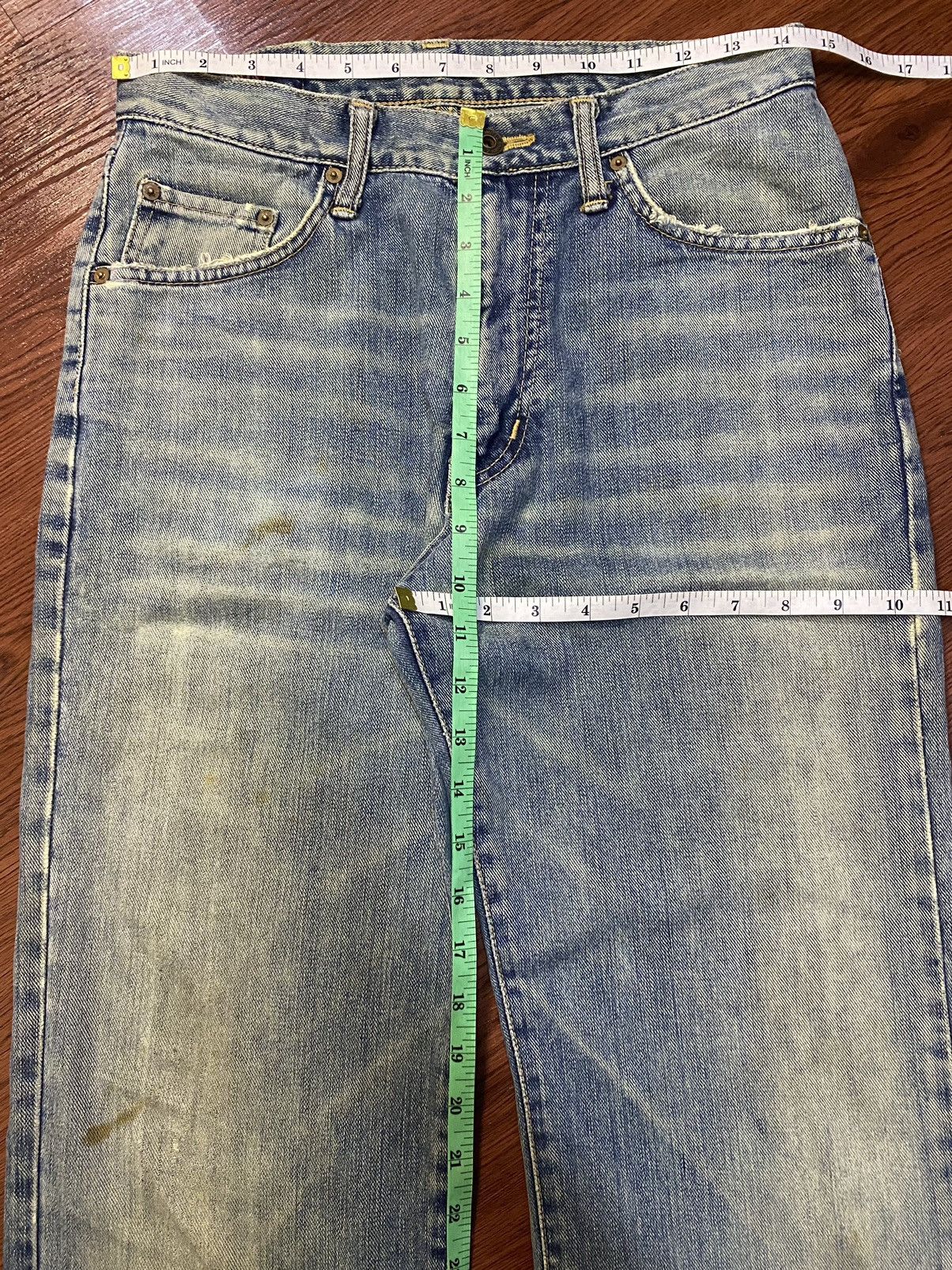 Other Vintage Edwin authentic entic Faded Wash Distressed Jeans Size US 29 - 14 Thumbnail