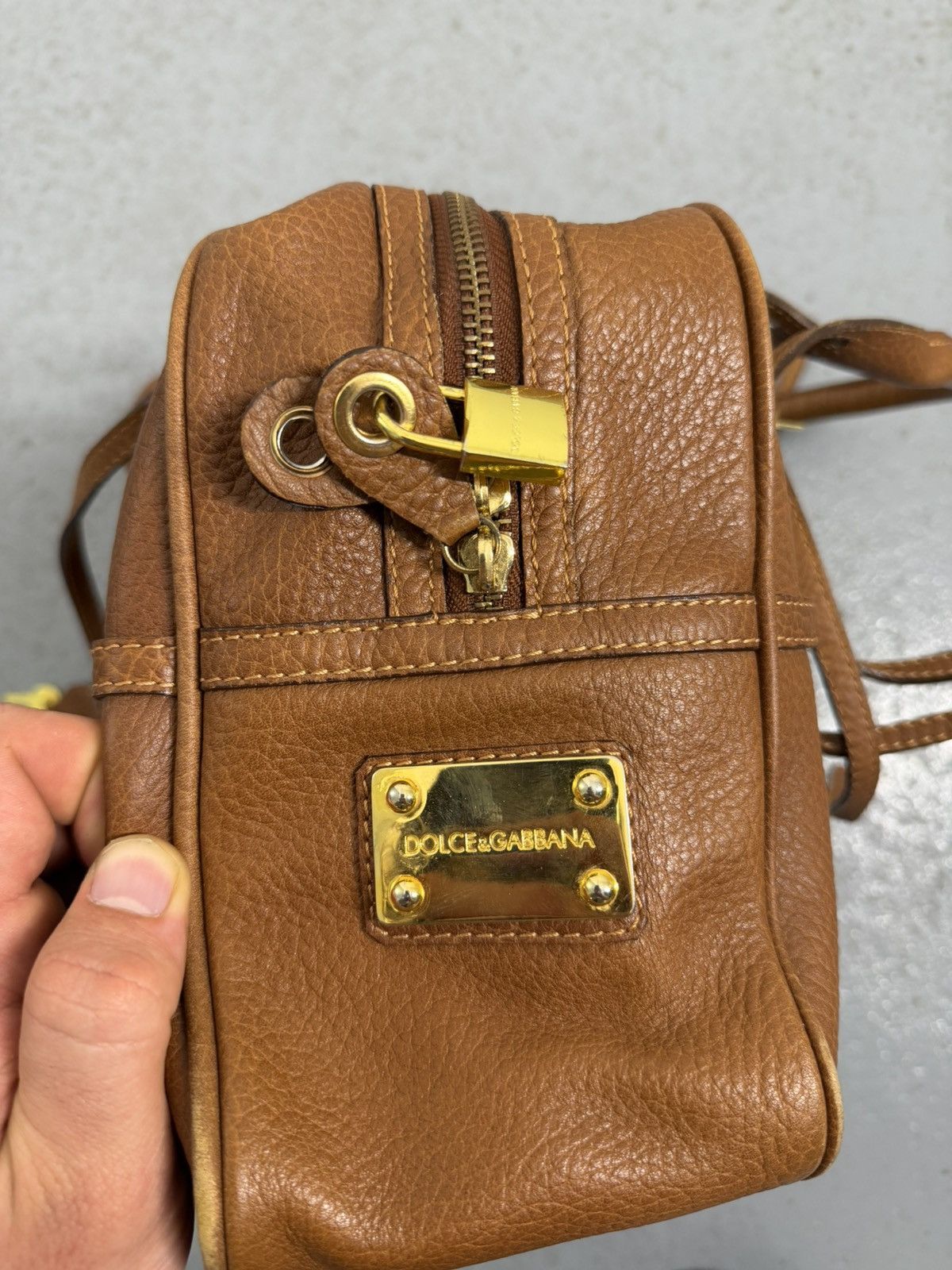 Dolce & Gabbana Vintage Dolce & Gabbana Laced Leather Handbag Size ONE SIZE - 10 Thumbnail