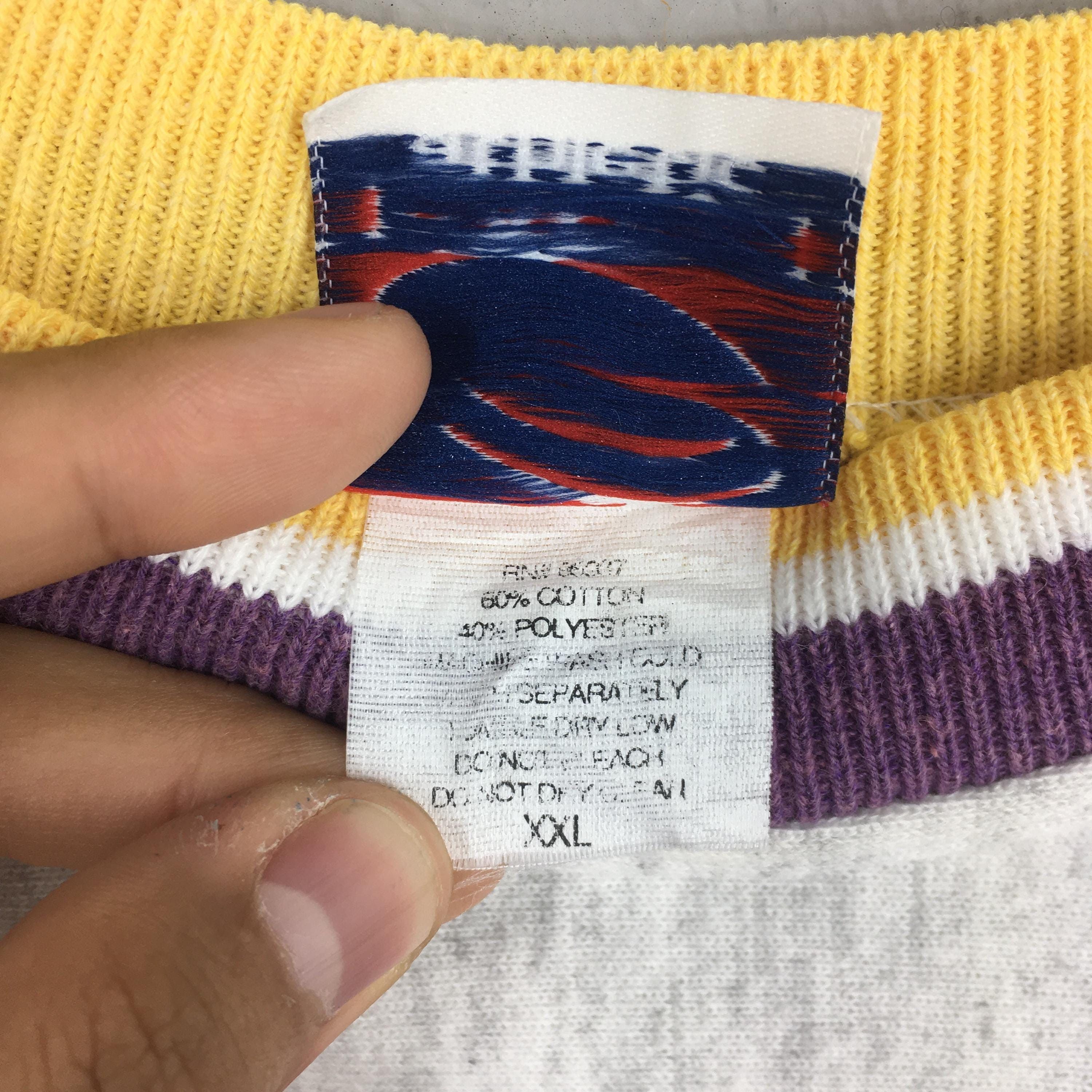 NFL Vintage 90s Minnesota Vikings NFL Sweatshirt 2XLarge Size US XXL / EU 58 / 5 - 6 Thumbnail