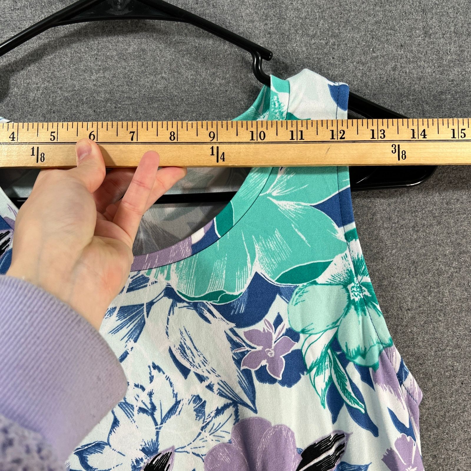 Other Cuddl Duds Flexwean Scoop-Neck Tiered Maxi Dress Blu Size S / US 4 / IT 40 - 8 Thumbnail