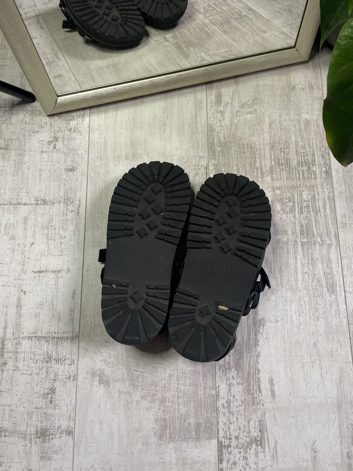 Celine Celine Bulky Black Sandals Women’s Size US 10 / IT 40 - 8 Thumbnail
