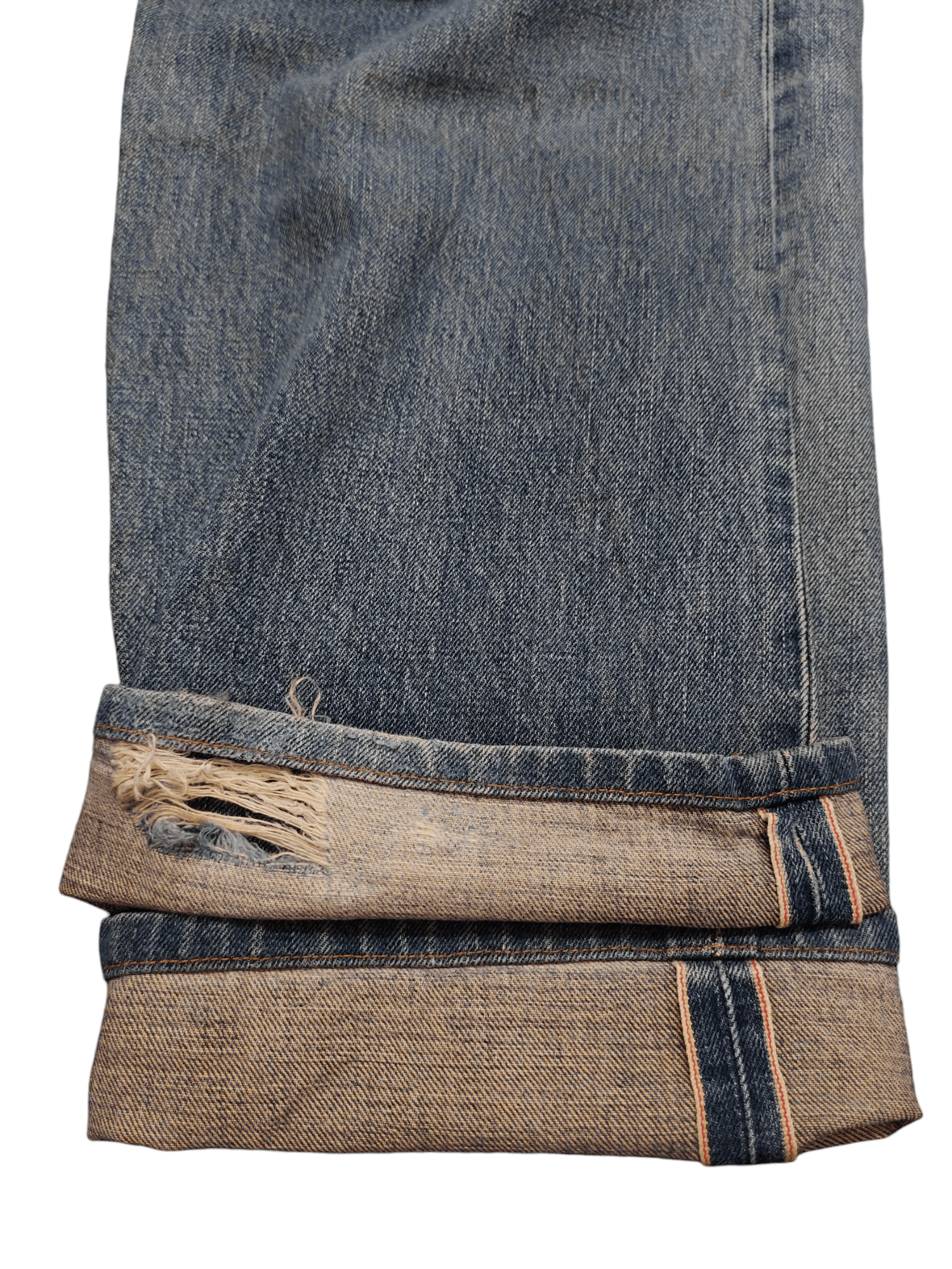 Edwin 90s Edwin 505XX Distress Selvedge Jeans Undercover Design Size US 33 - 20 Thumbnail