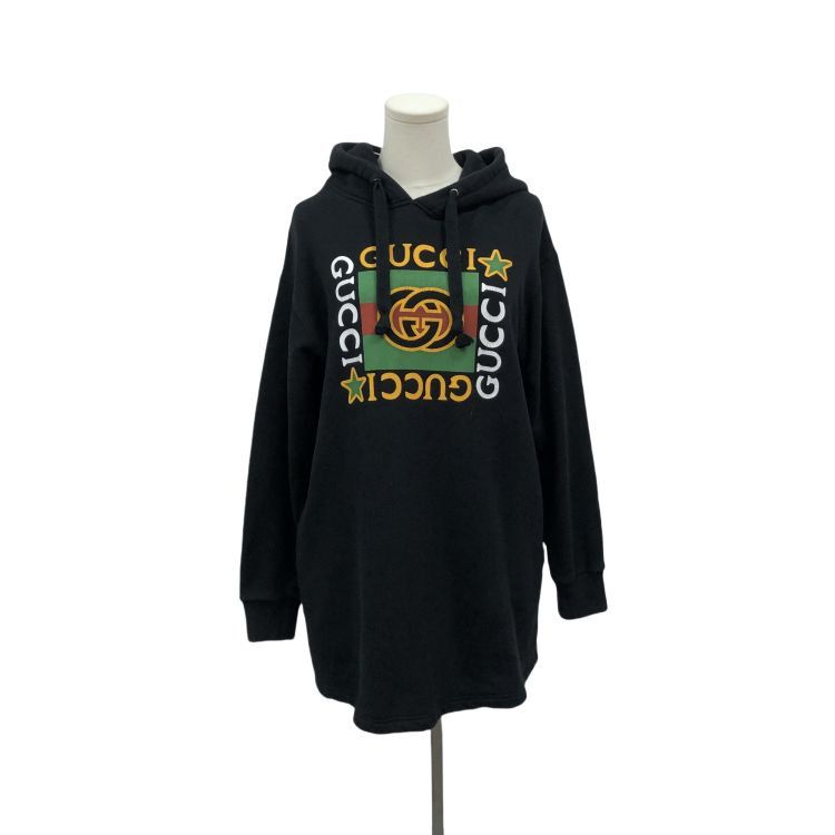 Gucci Gucci Logo Hoodie Black Size XXS Size US XXS / EU 40 - 1 Thumbnail