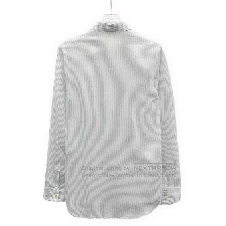Dior Dior Size 39 Blue and white striped cotton long-sleeved shi Size US XXS / EU 40 - 2 Thumbnail