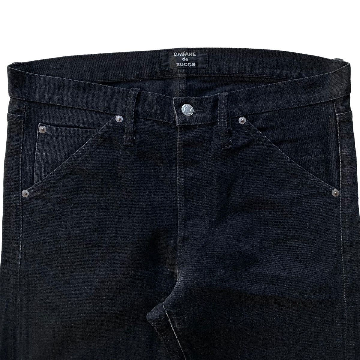 CABANE de ZUCCa Issey Miyake Archive Cabane De Zucca Button Leg Denim Pants Size US 34 / EU 50 - 2 Thumbnail