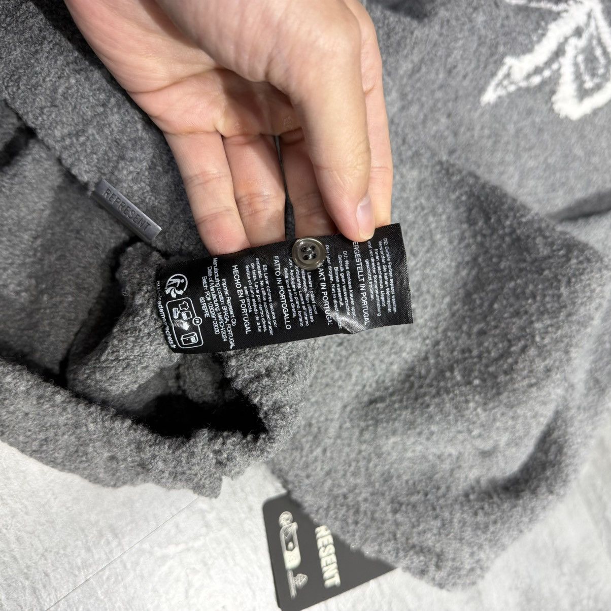 Represent Clo. Represent Initial Boucle Polo - Grey Medium Size US M / EU 48-50 / 2 - 9 Thumbnail