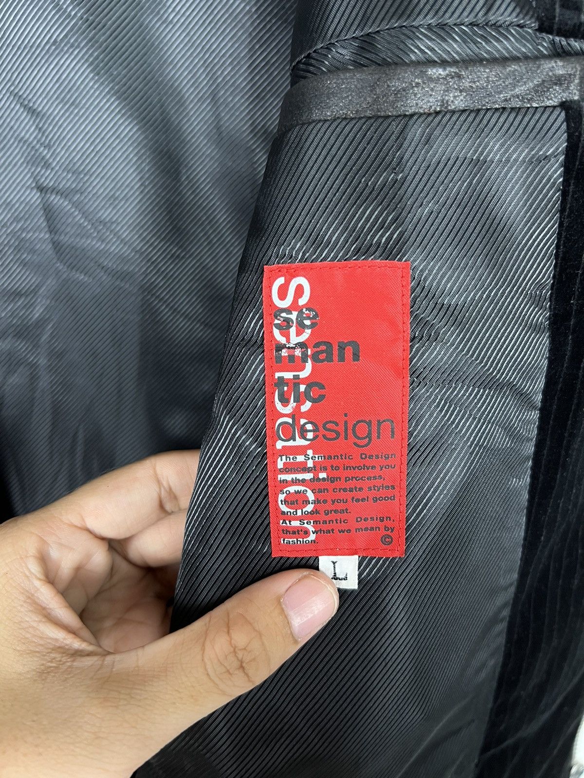 Japanese Brand × semanticdesign 🔥 SEMANTIC DESIGN DOUBLE COLAR BIKER MOTO JACKET Size US S / EU 44-46 / 1 - 13 Thumbnail