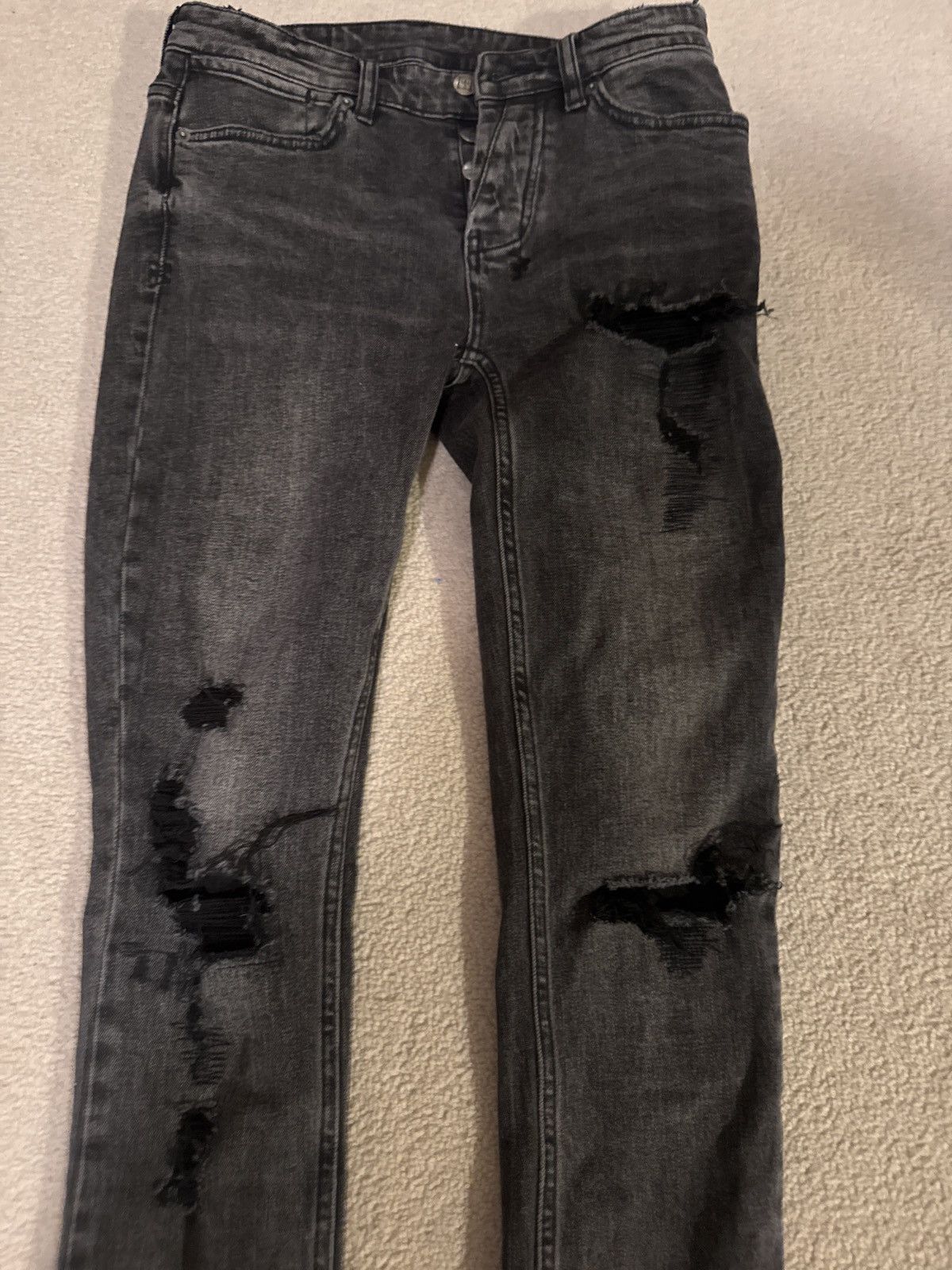 Ksubi Ksubi Van Winkle Angst Trashed Skinny Jeans Size US 28 / EU 44 - 6 Thumbnail