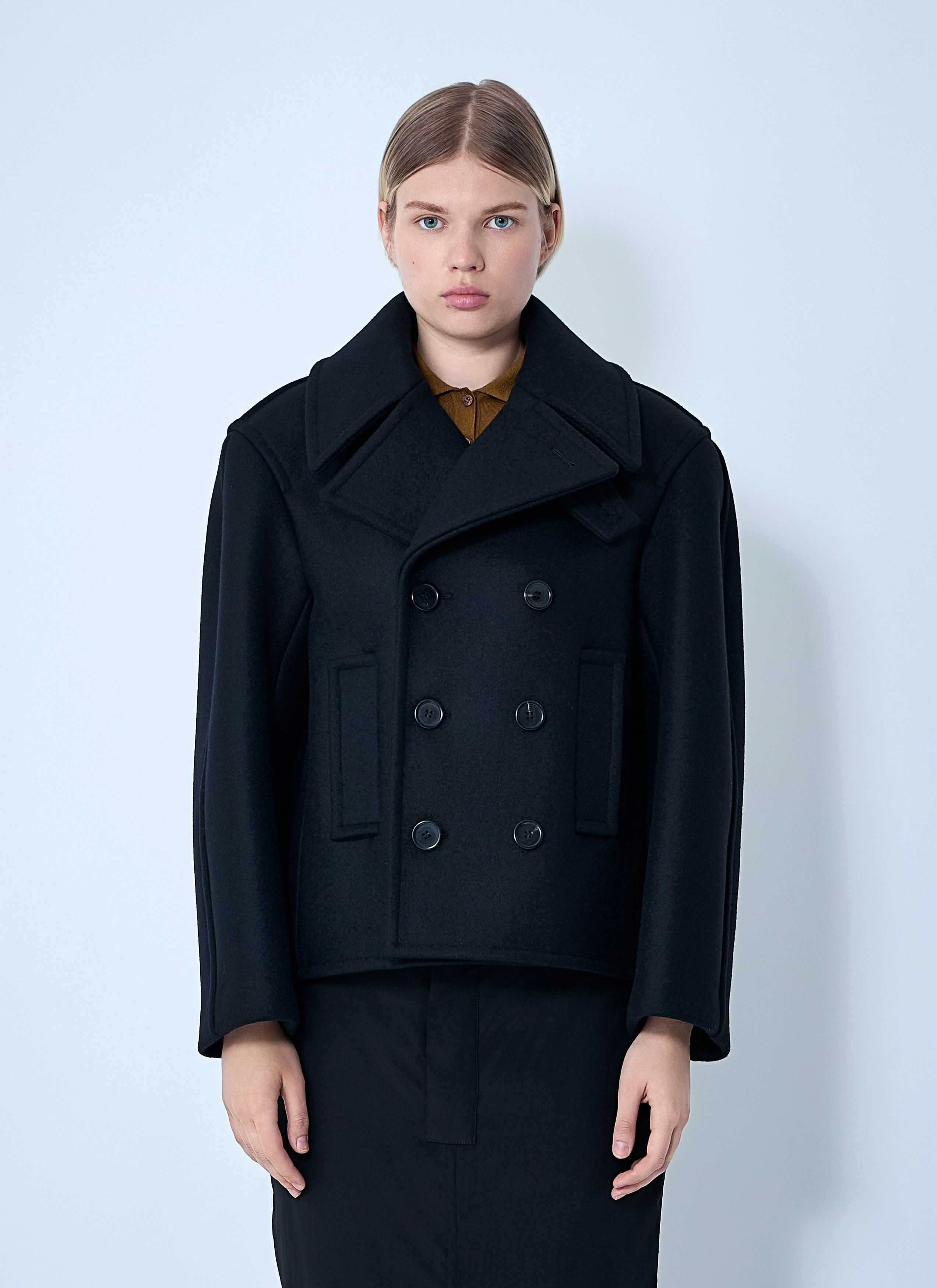 Saint Laurent Paris Wool Coat Size S / US 4 / IT 40 - 1 Thumbnail