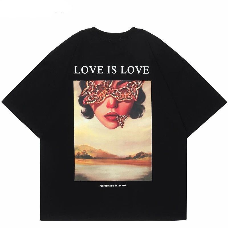 Japanese Brand × Vintage Love is Love Backhit Design Oversized Graphic Tees Size US M / EU 48-50 / 2 - 1 Thumbnail