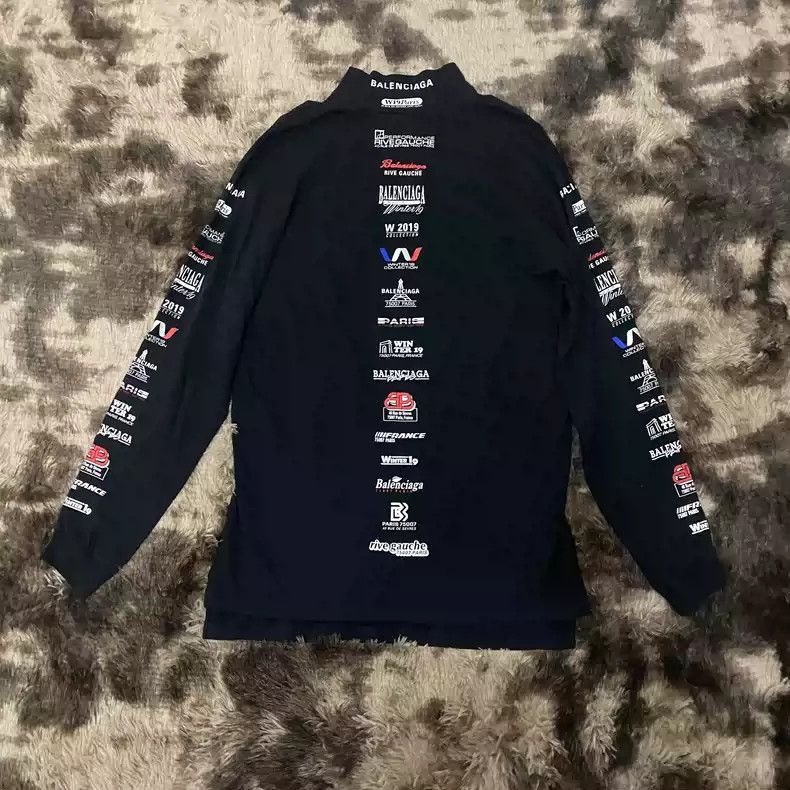 Balenciaga Balenciaga racing suit full of printed string logo high nec Size US M / EU 48-50 / 2 - 1 Thumbnail