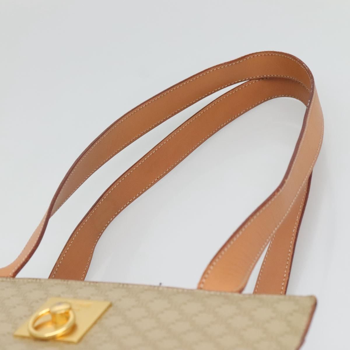 Celine CELINE Macadam Canvas Tote Bag Pvc Beige Gold Size ONE SIZE - 8 Thumbnail