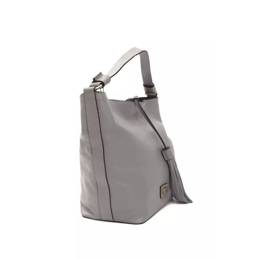 Other Pompei Donatella Gray Leather Shoulder Bag Size ONE SIZE - 2 Thumbnail
