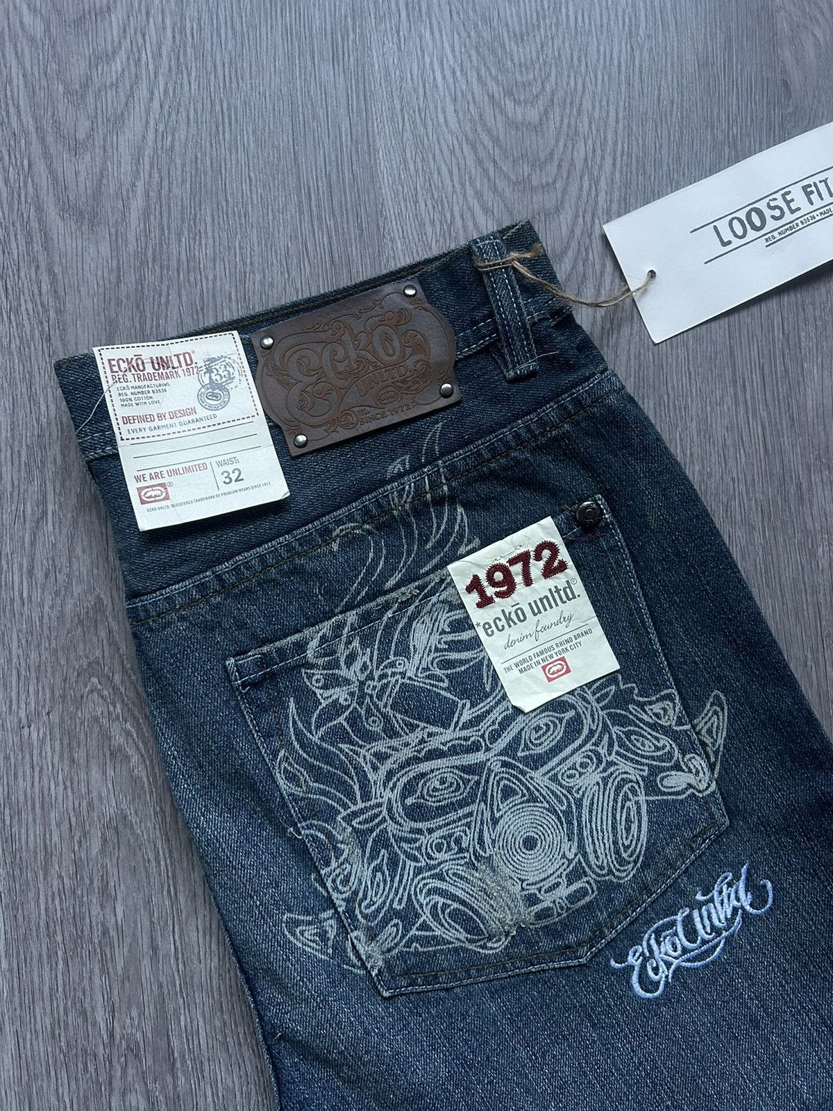 Ecko Unltd. × Vintage Pants Ecko Untdl 🔘 Vintage 🔘 NEW✅🔘 Streetwear 🔘 Size US 32 / EU 48 - 5 Thumbnail