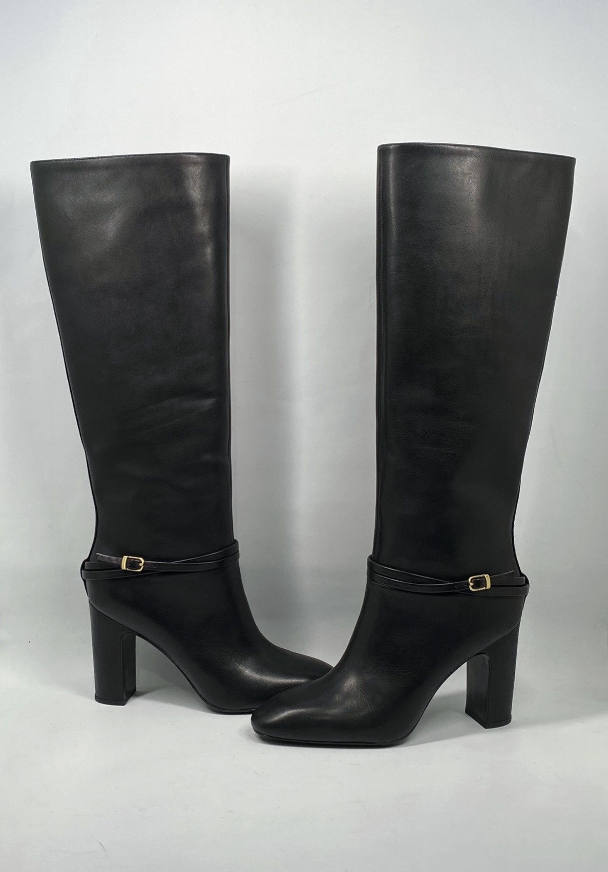 Loeffler Randall Loeffler Randall Solana Leather Buckle Knee Boots size 8.5 Size US 8.5 / IT 38.5 - 1 Thumbnail