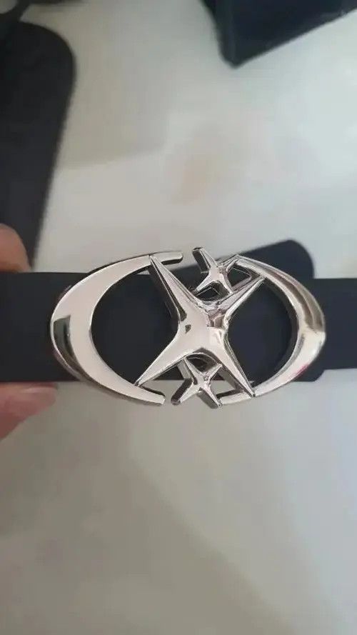 Designer Star Buckle Belt Design Gothic Size 42 - 5 Thumbnail