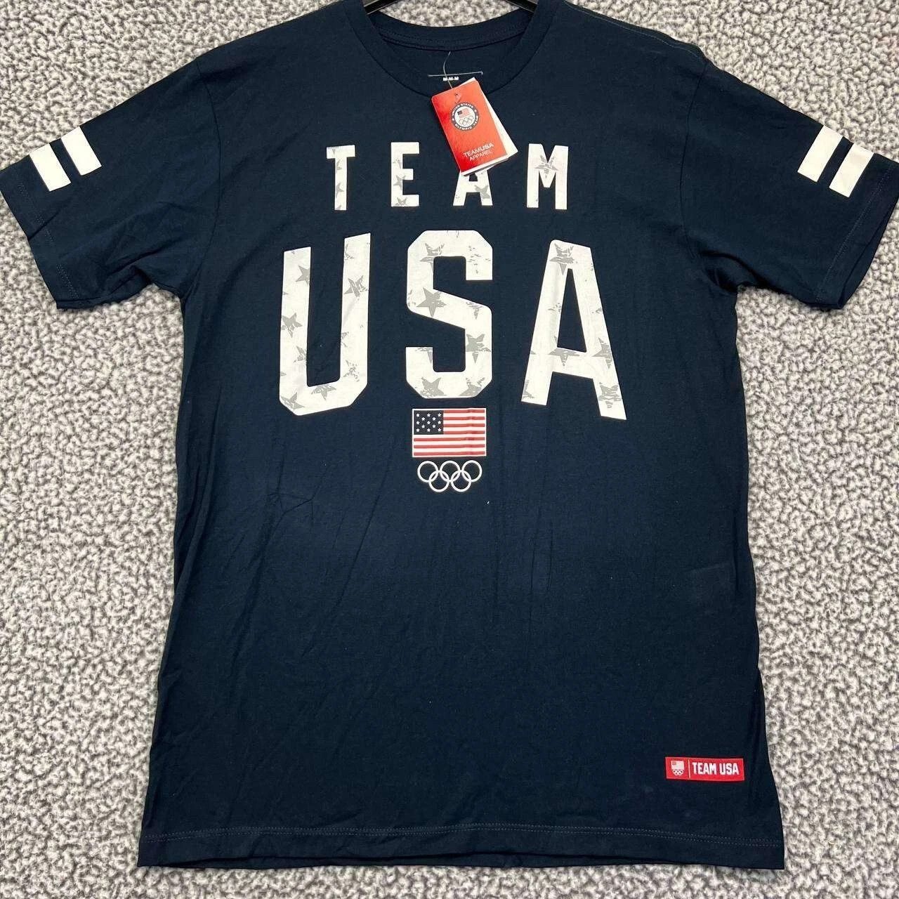 Other Team USA Olympic Shirt Men M Short Sleeve Crew Neck Cotton Size US M / EU 48-50 / 2 - 1 Thumbnail