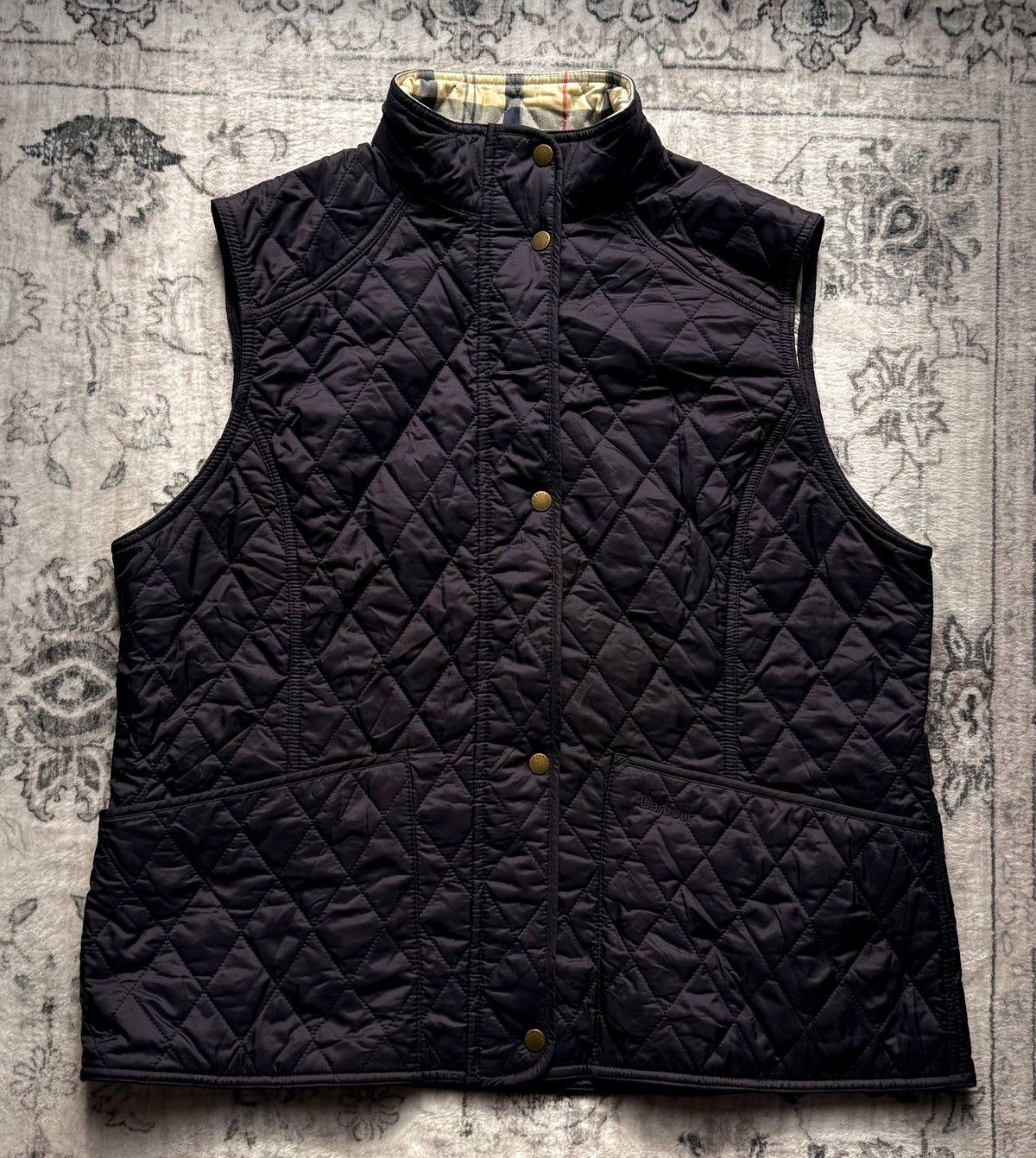 Barbour Barbour Quilted Vest XL Tartan Lining Excellent Condition Size XXL / US 16-18 / IT 52-54 - 1 Thumbnail