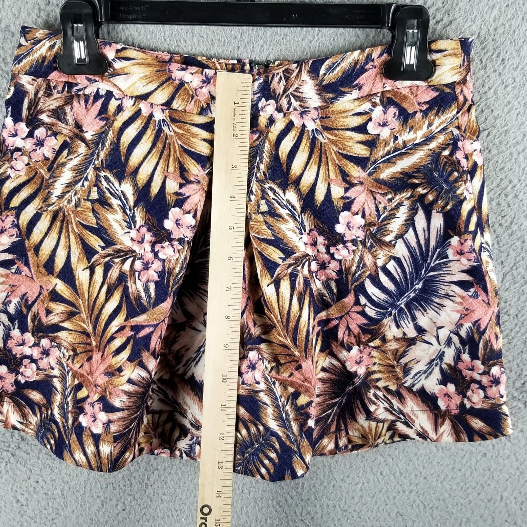 Vintage Sophie Rue Mini Skirt Woman Small Floral Print AOP Lined Zipper Short 28X13 Bohemian Festival 90s? Size 28" / US 6 / IT 42 - 4 Thumbnail