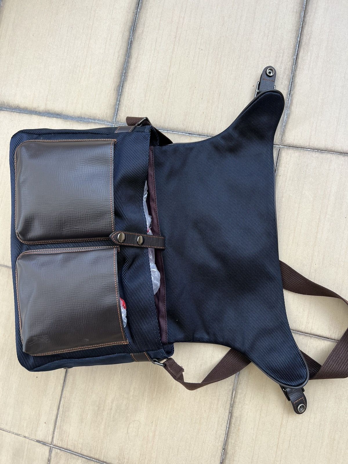 Japanese Brand Lin-ku Japan Hybrid Messenger Bag Size ONE SIZE - 17 Thumbnail