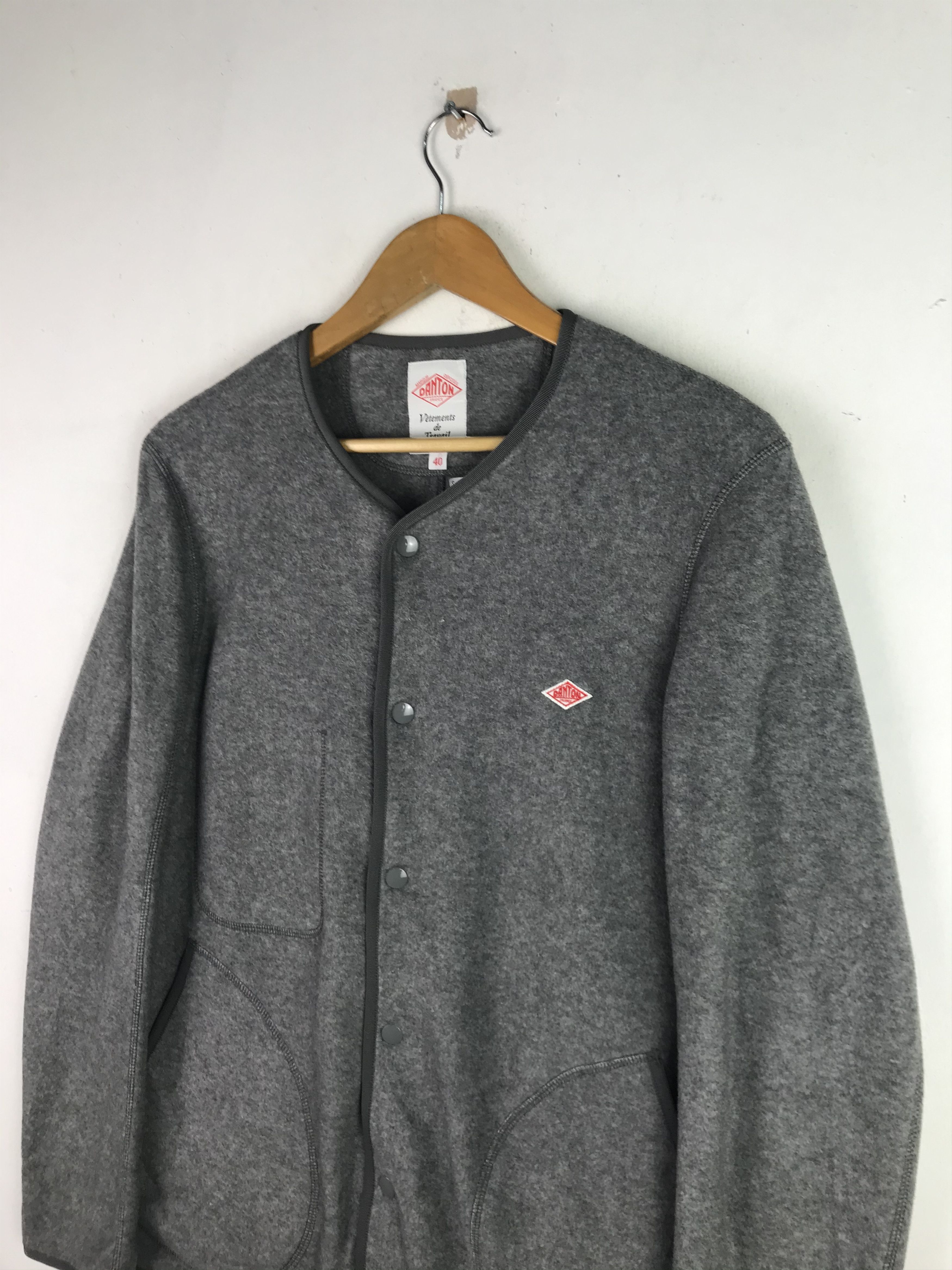Danton × Japanese Brand VINTAGE DANTON VETEMENTS DE TRAVAIL FLEECE JACKET Size US M / EU 48-50 / 2 - 3 Thumbnail